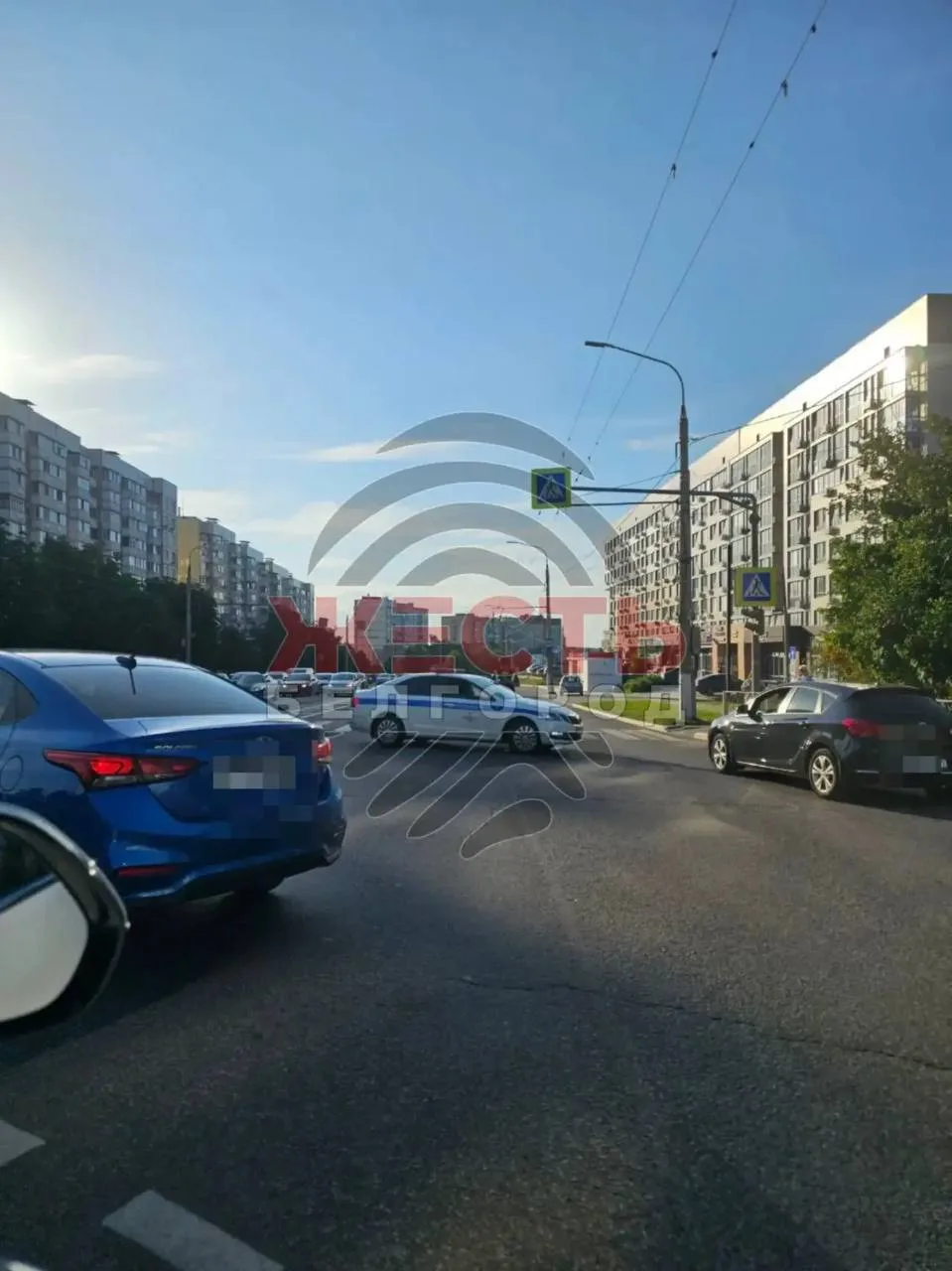 ⚡️Улицу Губкина также перекрыли в районе перекрестка со Спортивной