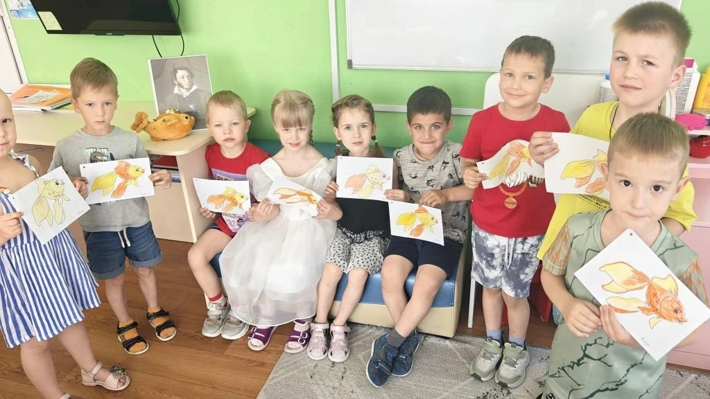🐠 Тематический день по сказкам А.С. Пушкина сегодня прошел в группе "Сказка"