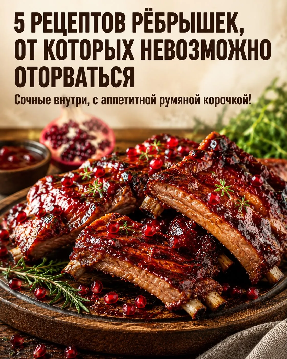 5 РЕЦЕПТОВ РЁБРЫШЕК,