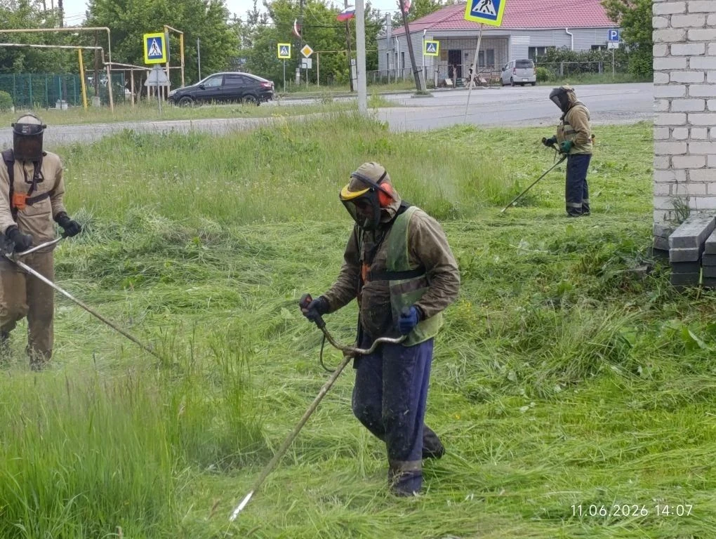 В населенных пунктах Территориального управления №1 администрации Сосновского округа полным ходом ид