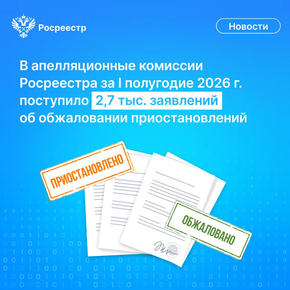 📝 Росреестр подвел итоги работы апелляционных комиссий по всей стране по обжалованию п...