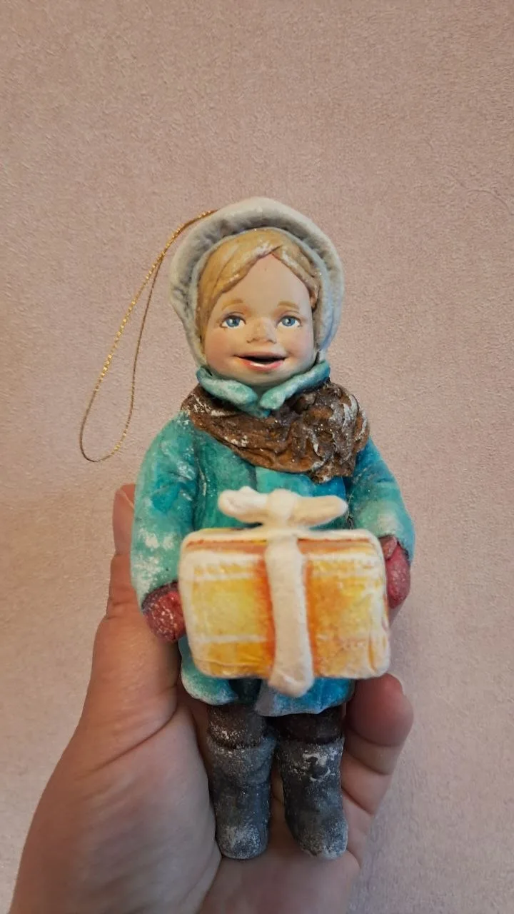 Таких чудесных кукол делает моя сестрёнка, самое лучшее украшение на новогоднюю ёлку🌲