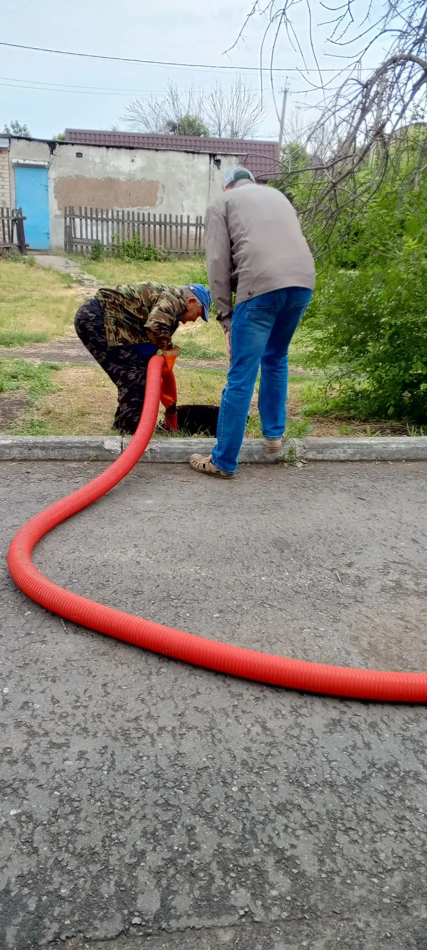 Производятся промывочные работы.