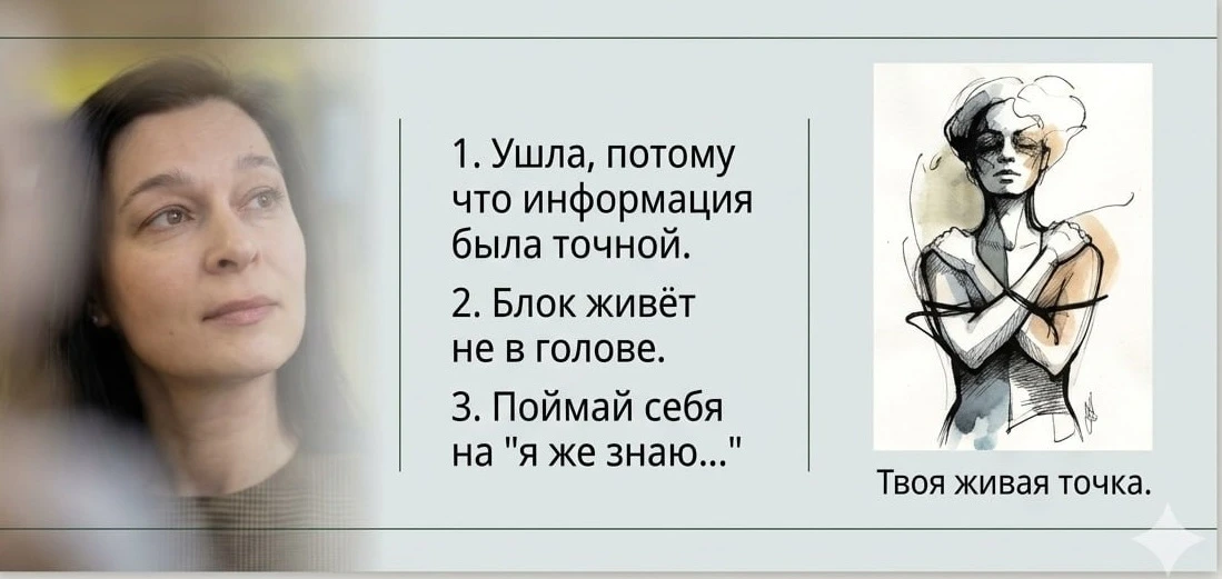БЛОК ЖИВЕТ НЕ В ГОЛОВЕ: почему вы всё понимаете, но продолжаете по-старому.

В продолжении темы о бе