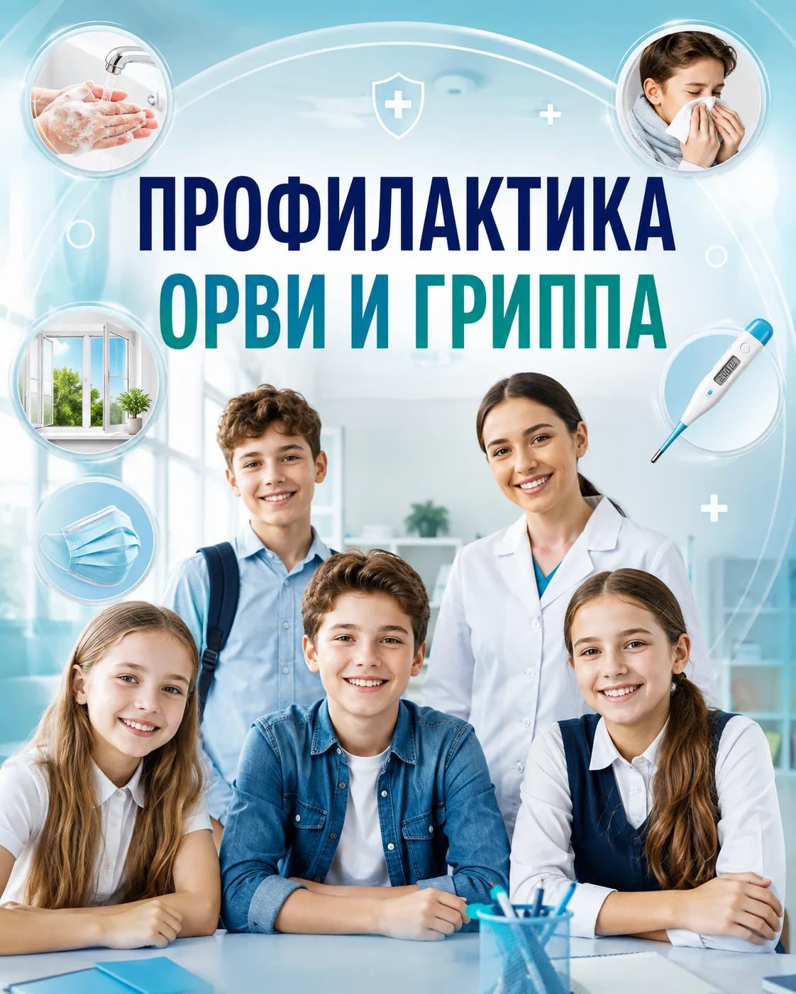 🦠 Готовимся к новому учебному году: профилактика ОРВИ и гриппа