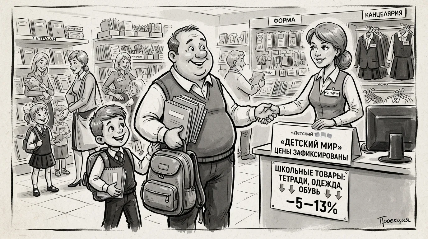 «Детский мир» по предложению ФАС зафиксировал цены на школьные товары перед 1 сентября ...