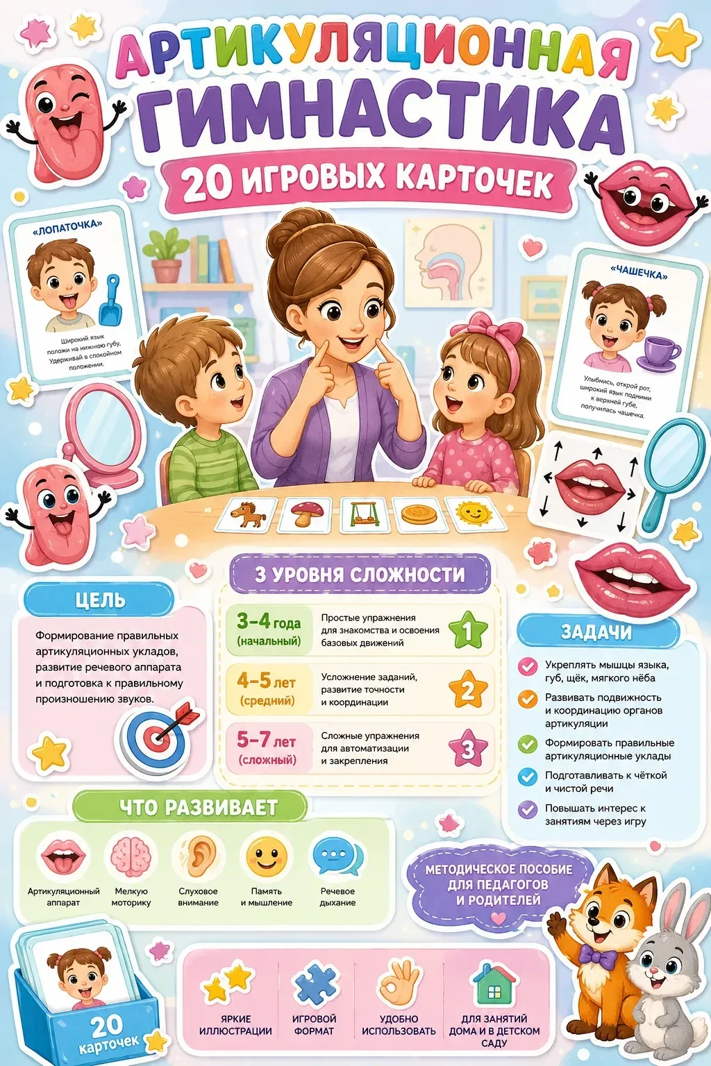 ЛОГОПЕДИЧЕСКИЕ ИГРЫ И УПРАЖНЕНИЯ ДЛЯ РАЗВИТИЯ РЕЧИ.❗️ВСЕ ВОЗРАСТА + 📚👅АРТИКУЛЯЦИОННАЯ ГИМНАСТИКА 3