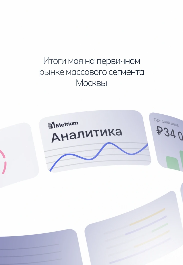 Аналитики компании «Метриум» подвели итоги мая на первичном рынке массового сегмента Мо...