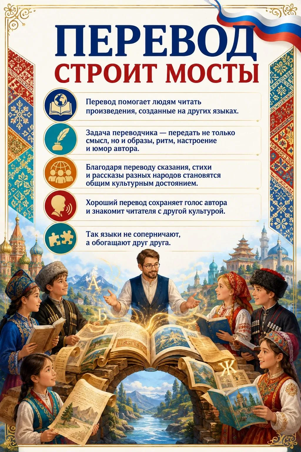8 сентября в России отмечается День языков народов Российской Федерации — праздник, пос...