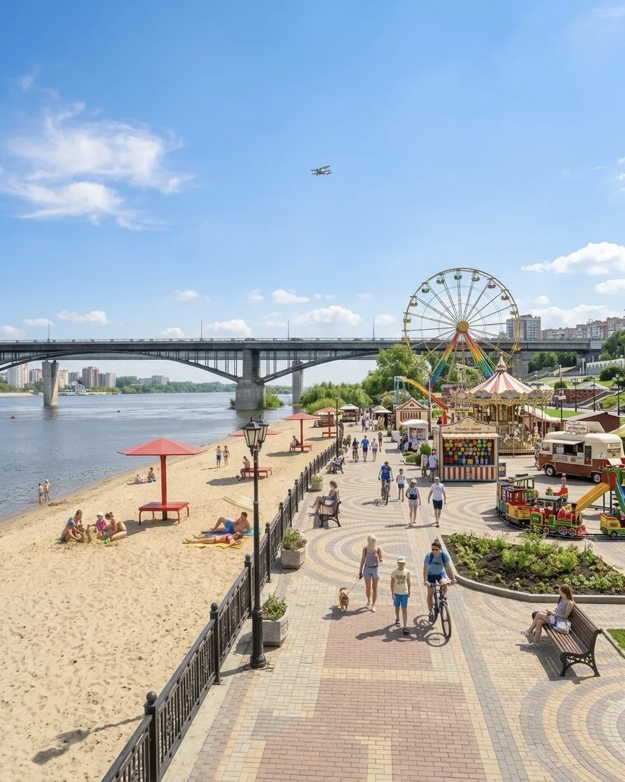 🏖 Новая набережная появится на левом берегу Новосибирска