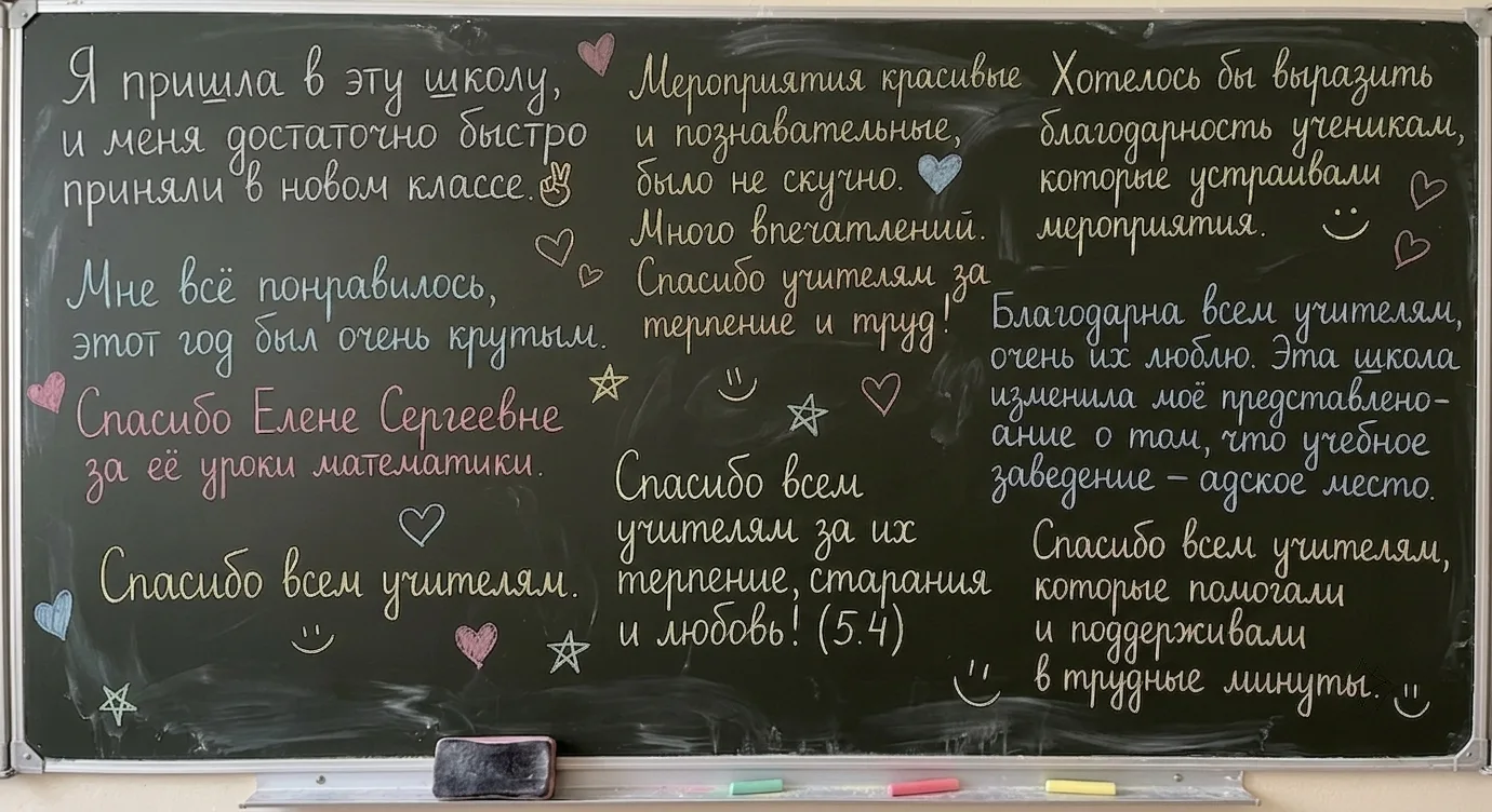 та школа изменила моё представление о том, что учебное заведение – адское место. В прошлой гимназии 