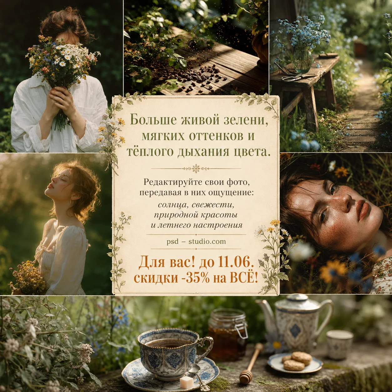Специальное предложение июня - https://psd-studio.com/shop/)

Летняя зелень может мгновенно "удешеви