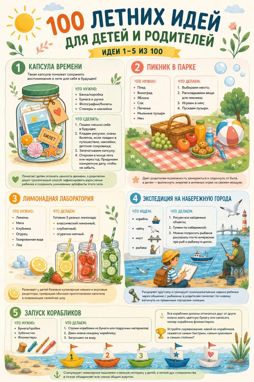 100 простых способов весело и с пользой провести лето с ребенком

СКАЧАТЬ ИДЕИ В МАХ

СКАЧАТЬ ИДЕИ В
