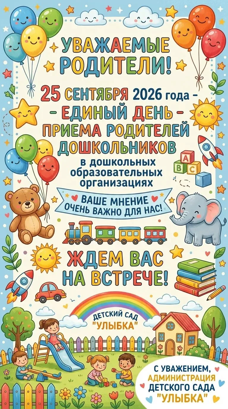 ✨ Уважаемые родители!