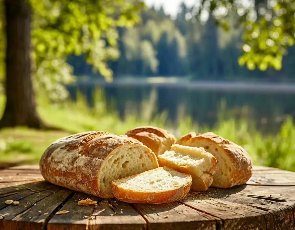 В продаже свежий хлеб