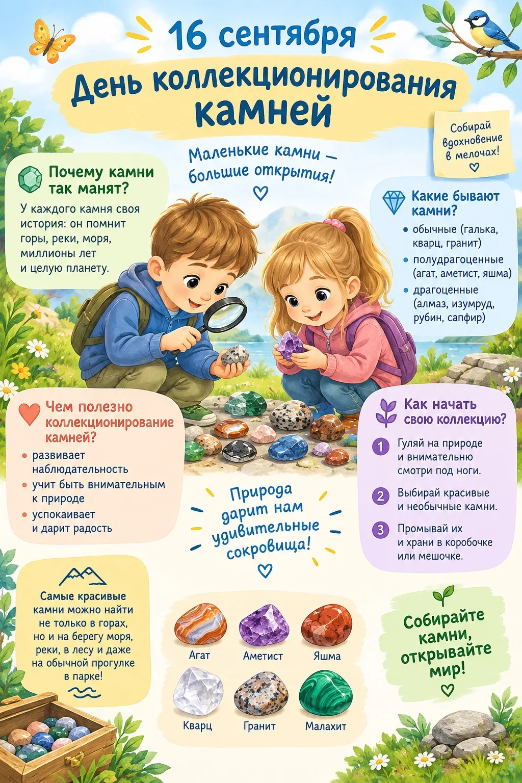 🪨✨ 16 сентября — День коллекционирования камней!