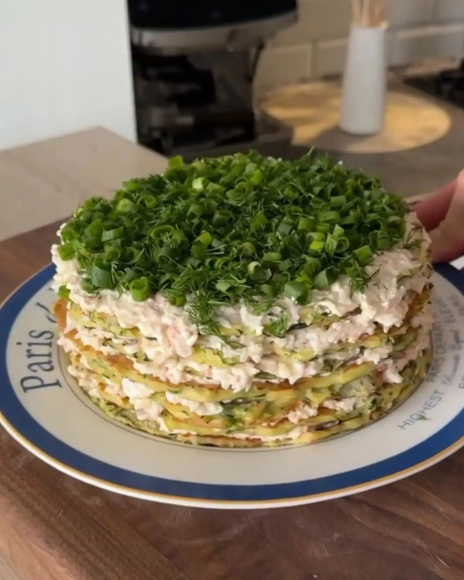 Кабачковый торт с крабовой начинкой 🦀