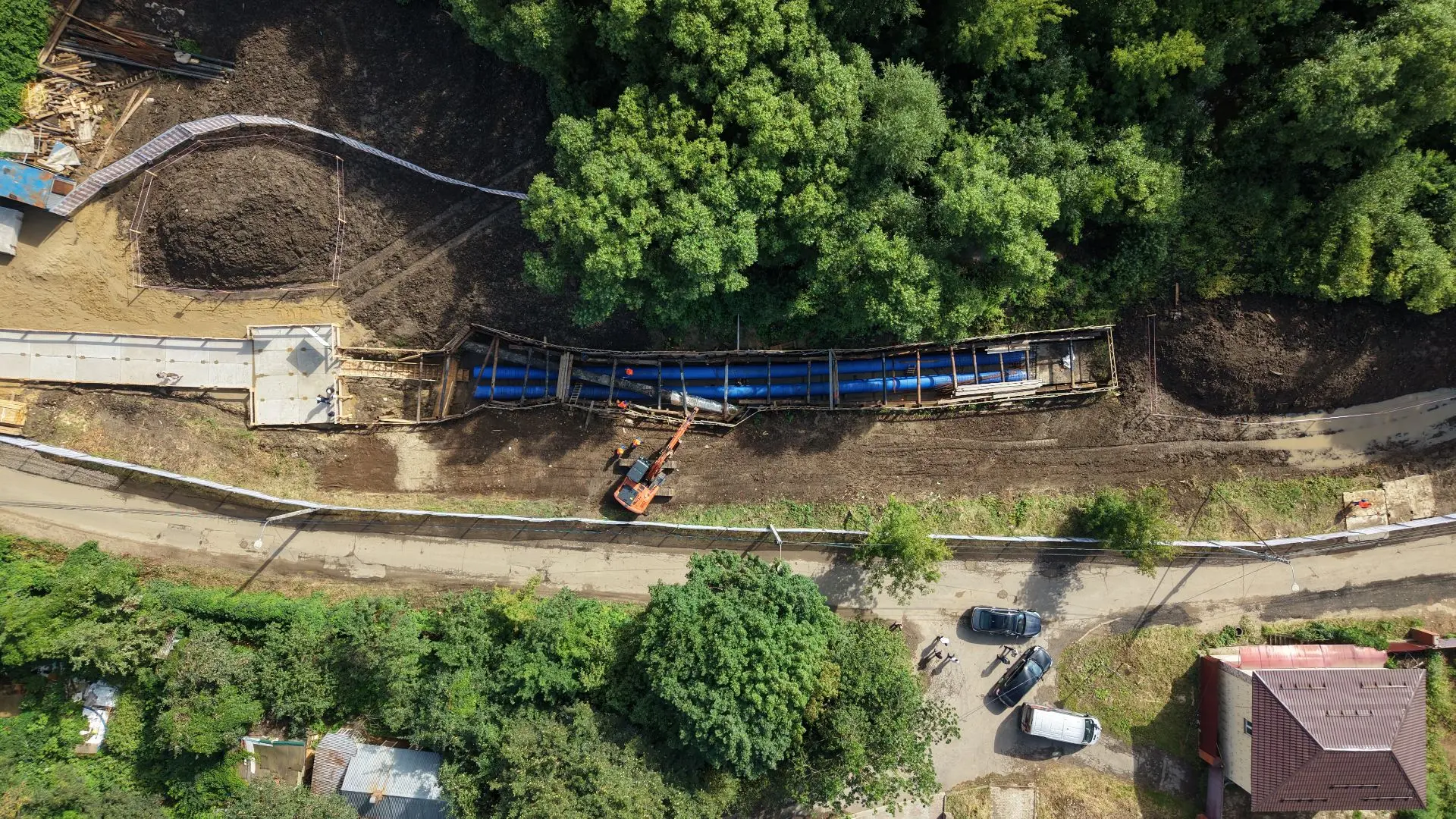 🏗️ В Видном реконструируем напорный канализационный коллектор. Вместе с губернатором А...