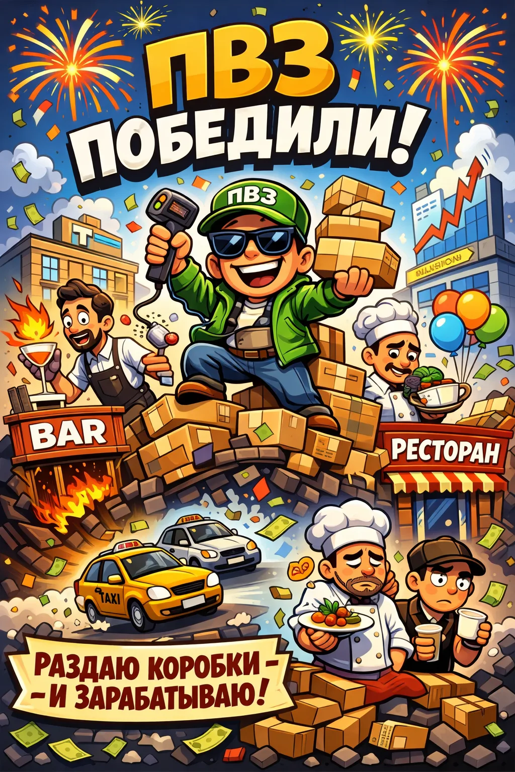 ПВЗ победили 

Последнее время предприниматели ведут себя очень предсказуемо.

Мечта открыть рестора
