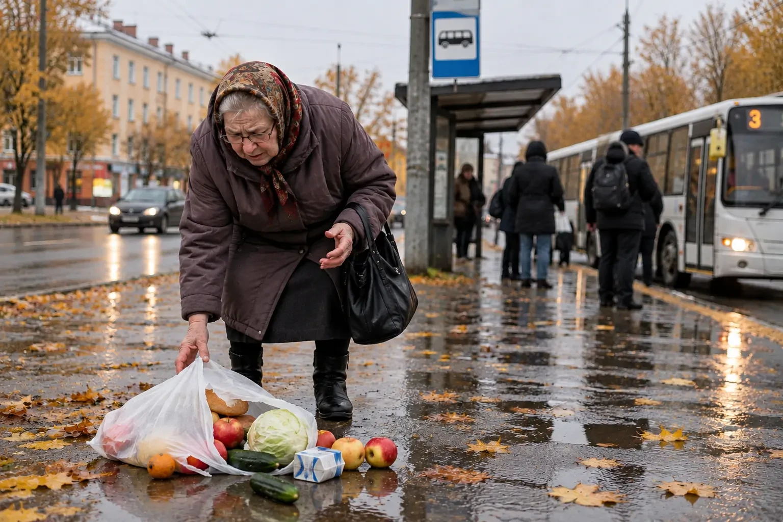 «Герои не носят плащи»: молодой водитель в Петрозаводске помог пенсионерке с порвавшимс...