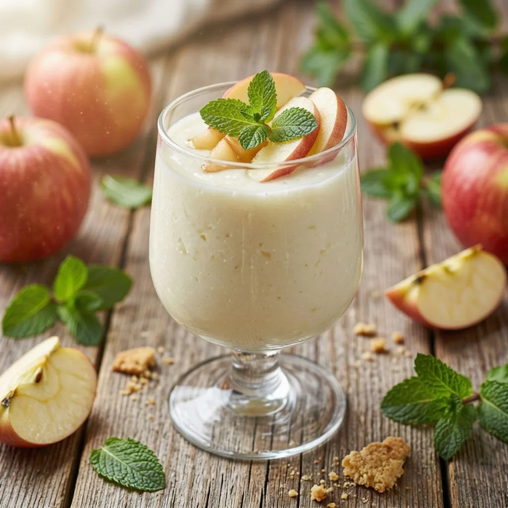 🍎 Воздушное яблочное суфле без выпечки — нежный десерт за пару шагов!