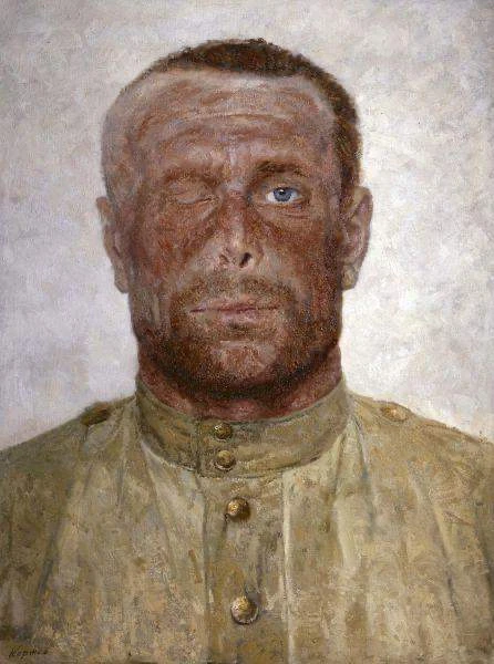 Следы войны, 1964, 200x150 
Гелий Коржев (1925-2012)
ГРМ

Коржева называют представителем сурового с
