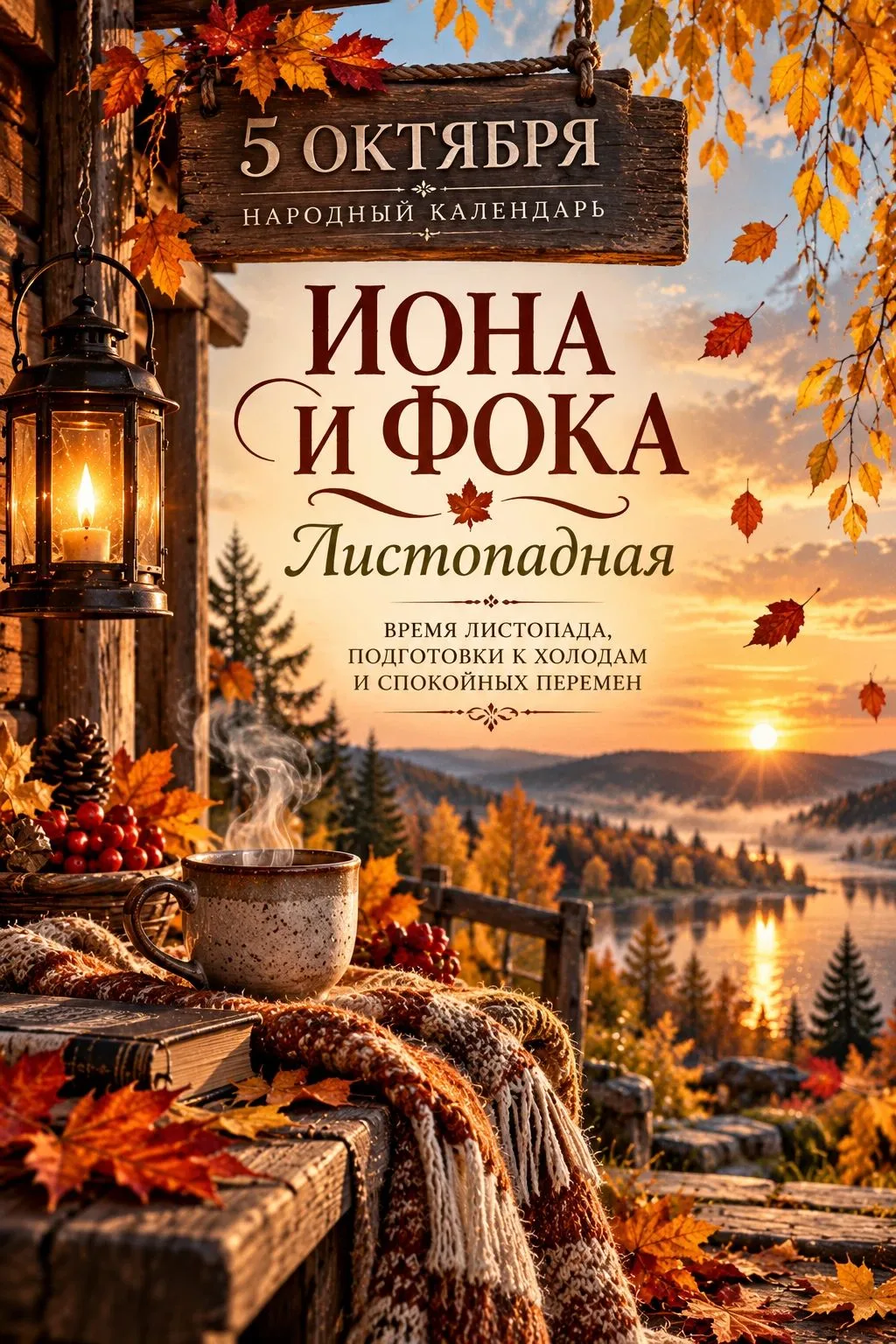 🍂 5 ОКТЯБРЯ — ИОНА И ФОКА, ЛИСТОПАДНАЯ