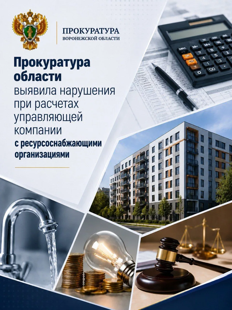 Прокуратура области выявила нарушения при расчетах управляющей компании с ресурсоснабжа...