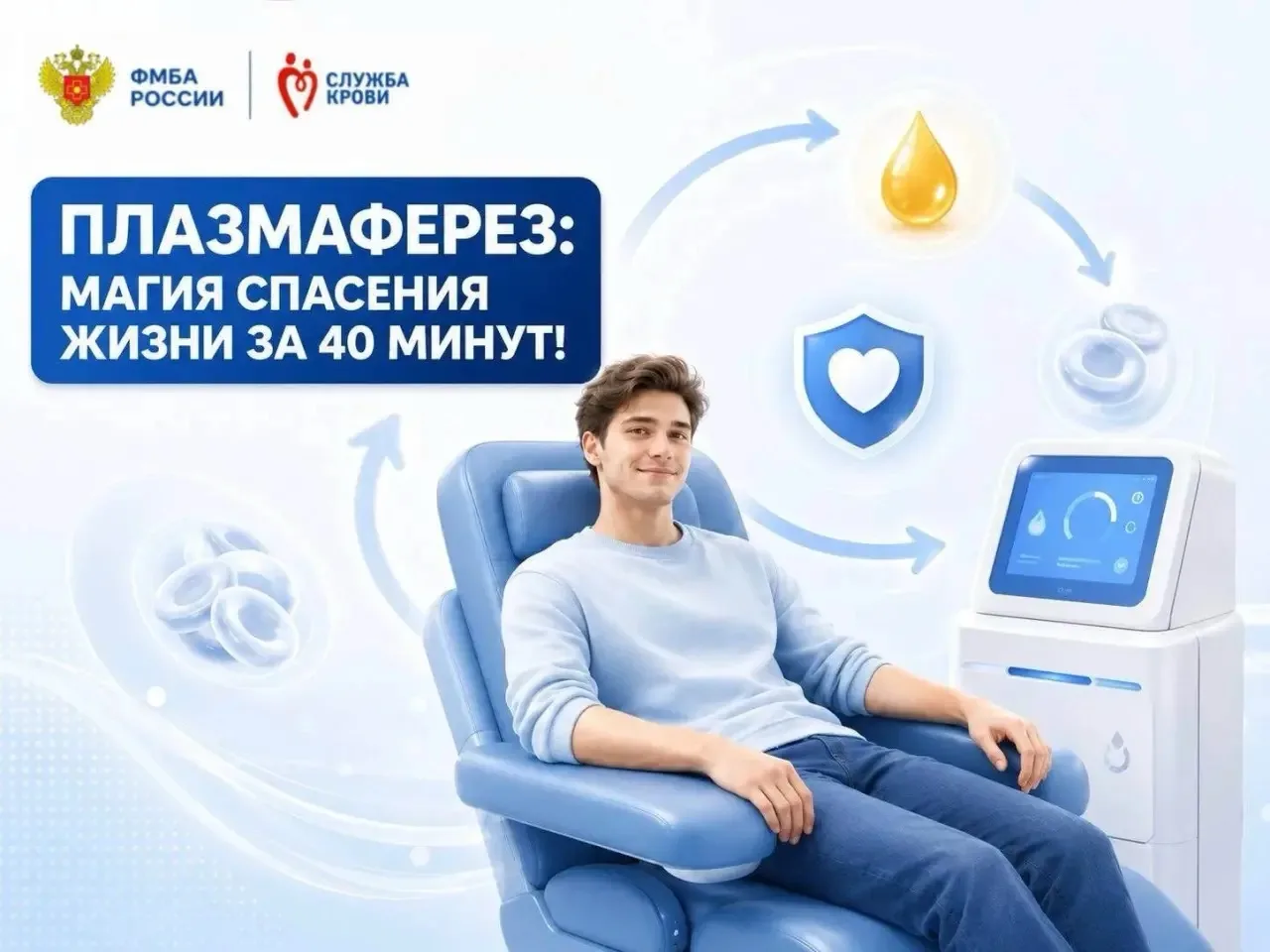 🩸 Плазмаферез: спасение жизни за 40 минут!