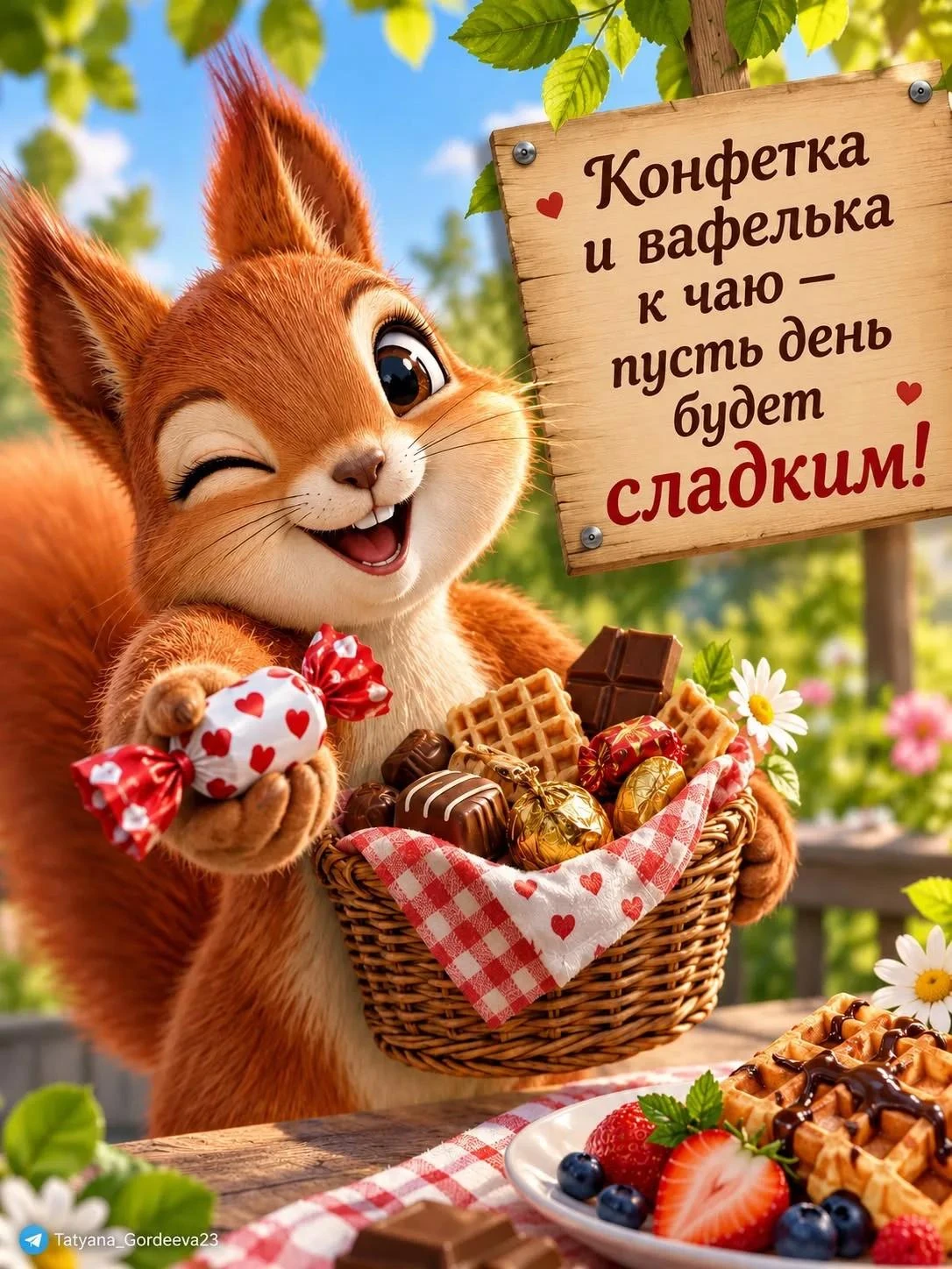 🥰 Оставляйте реакции, если понравилась открытка и делитесь с близкими ❤️