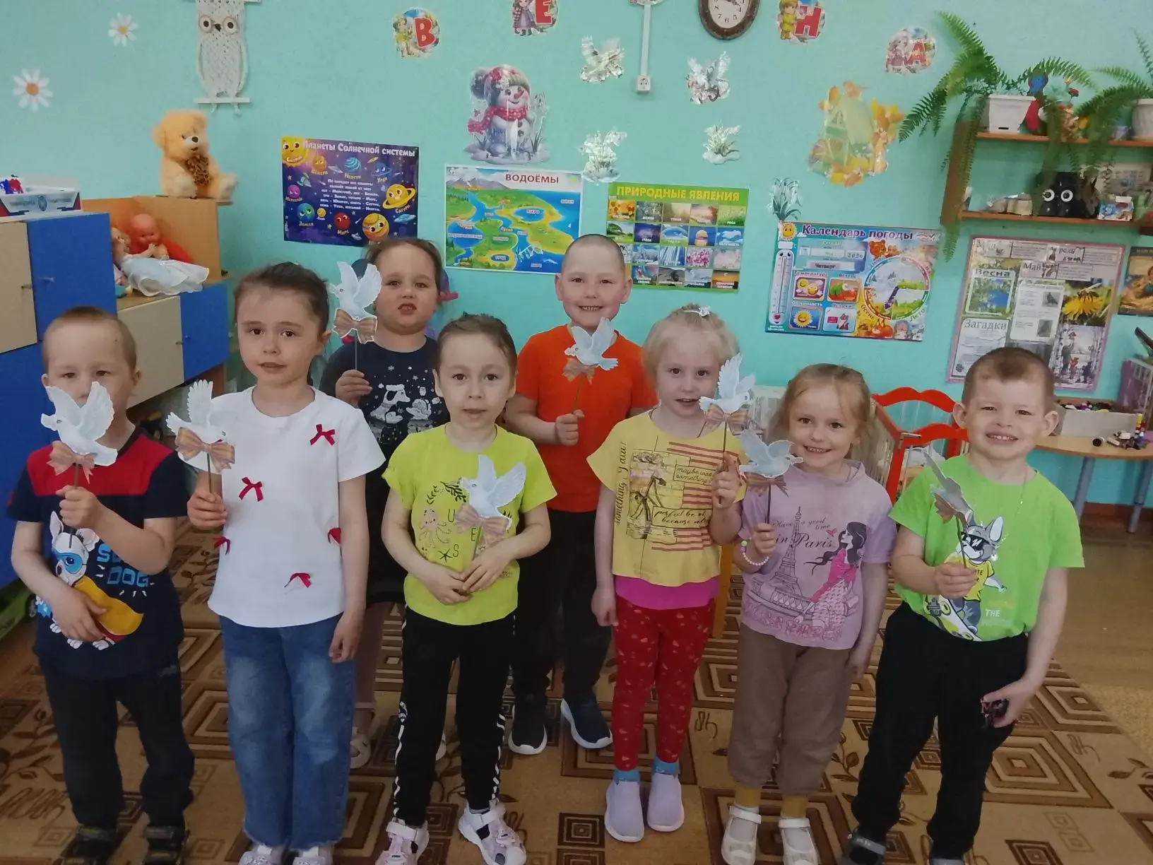 👶 В преддверии 9 Мая наши воспитанники:
