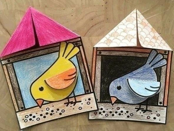 Объемная аппликация  КОРМУШКА