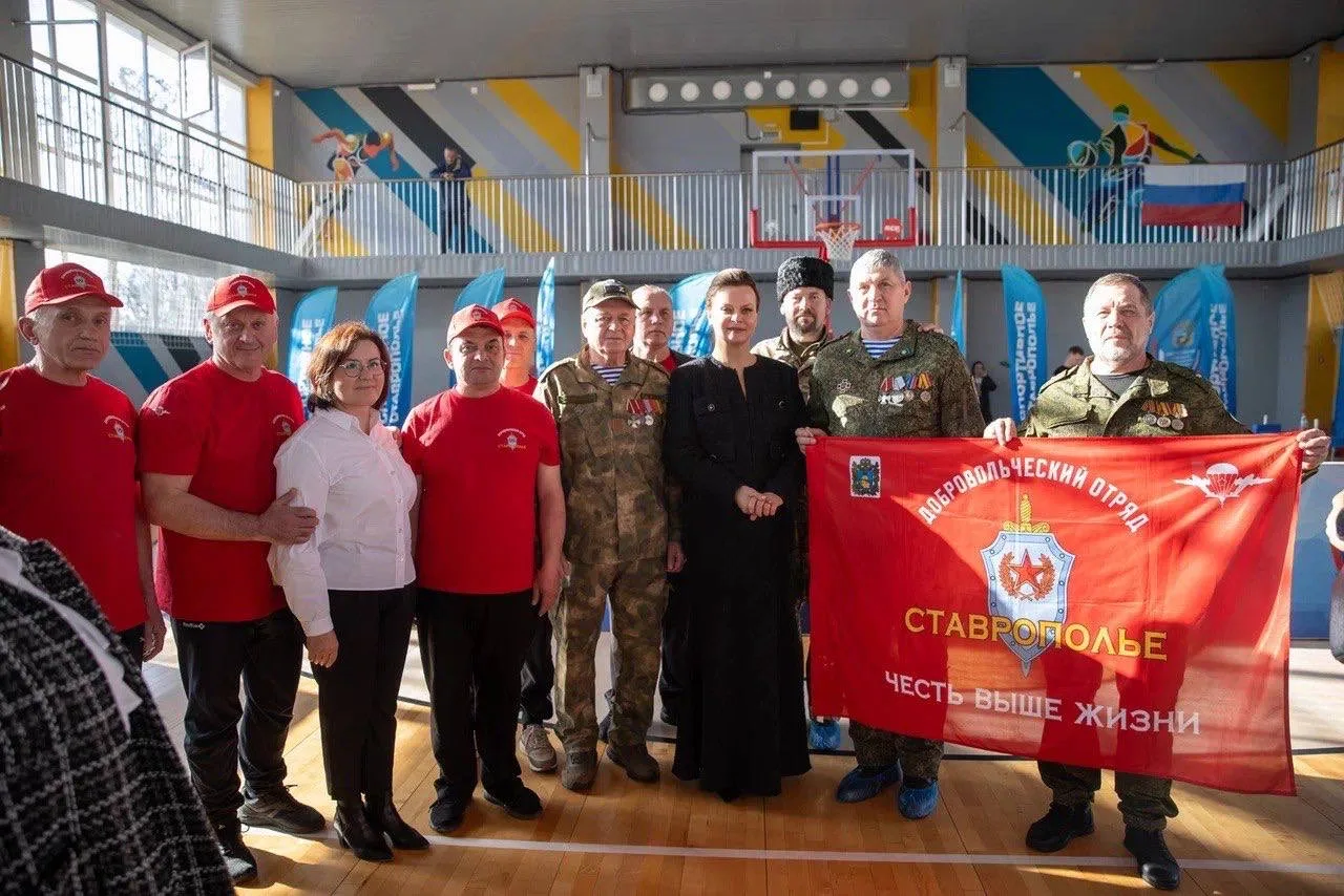 В Пятигорске встретилась с участниками спортивного мероприятия «Спорт для всех».  Более 50 ветеранов