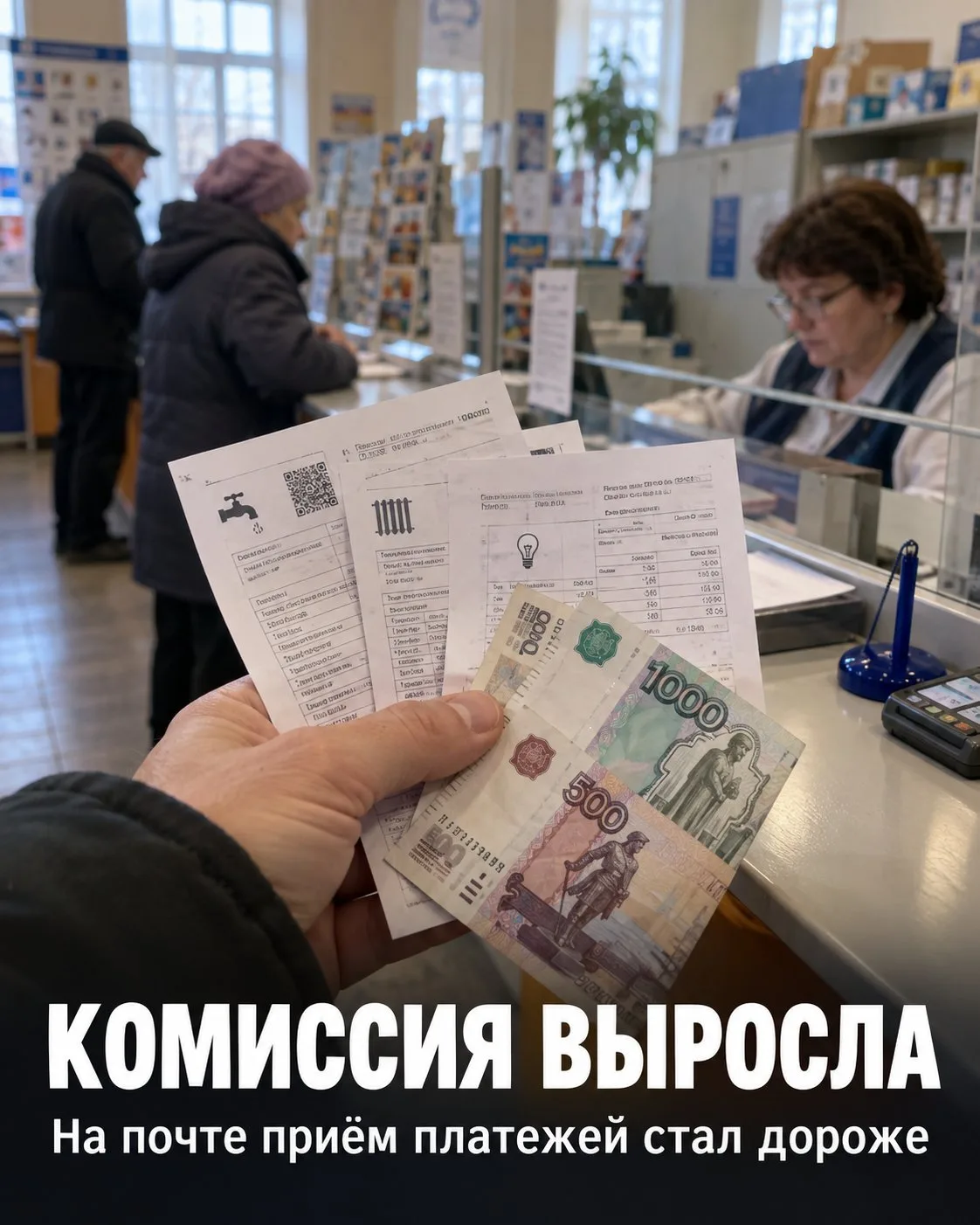 💳 На почте в Задонском округе выросла комиссия за оплату квитанций