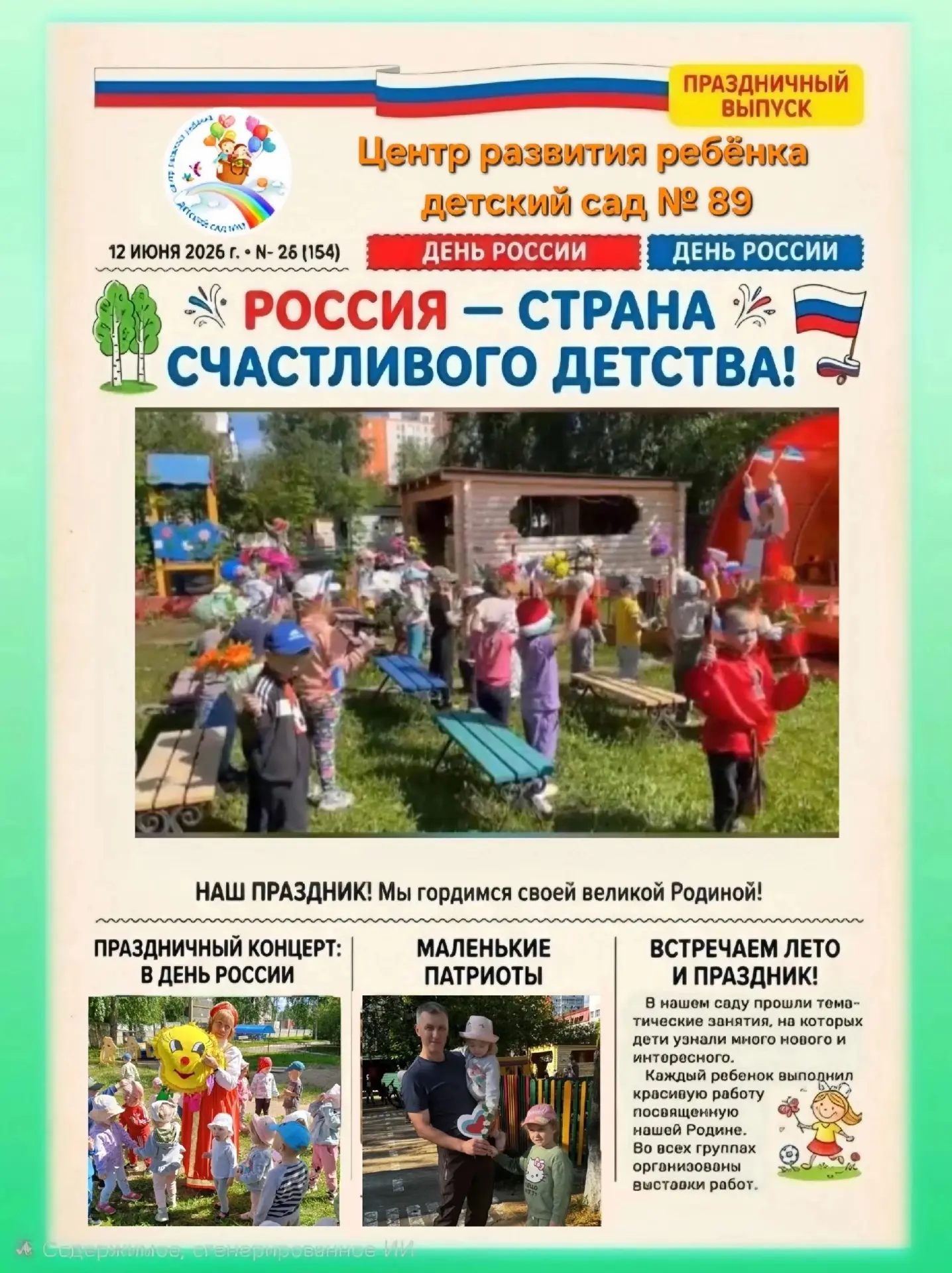 🎉 С Днём России, дорогая страна! 
 
С праздником, Россия! С днём, когда мы вспоминаем, как нам пове