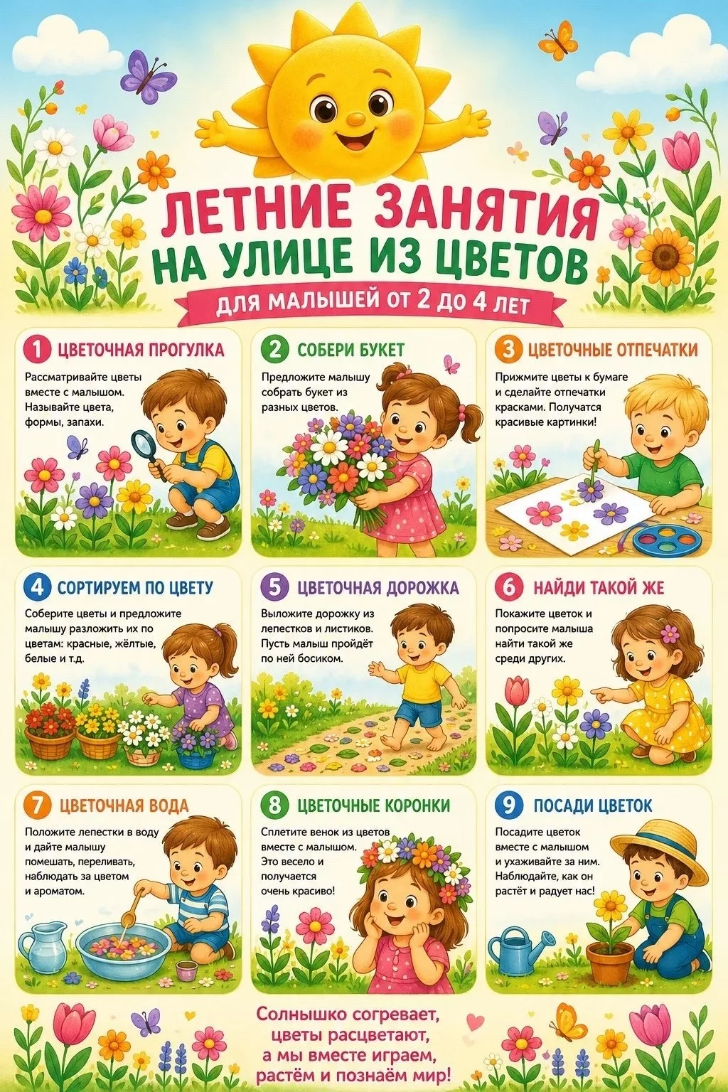 Играем и развиваемся📝
🌿🌞 Летние игры на улице 🐞🌸

Развивайтесь с нами!