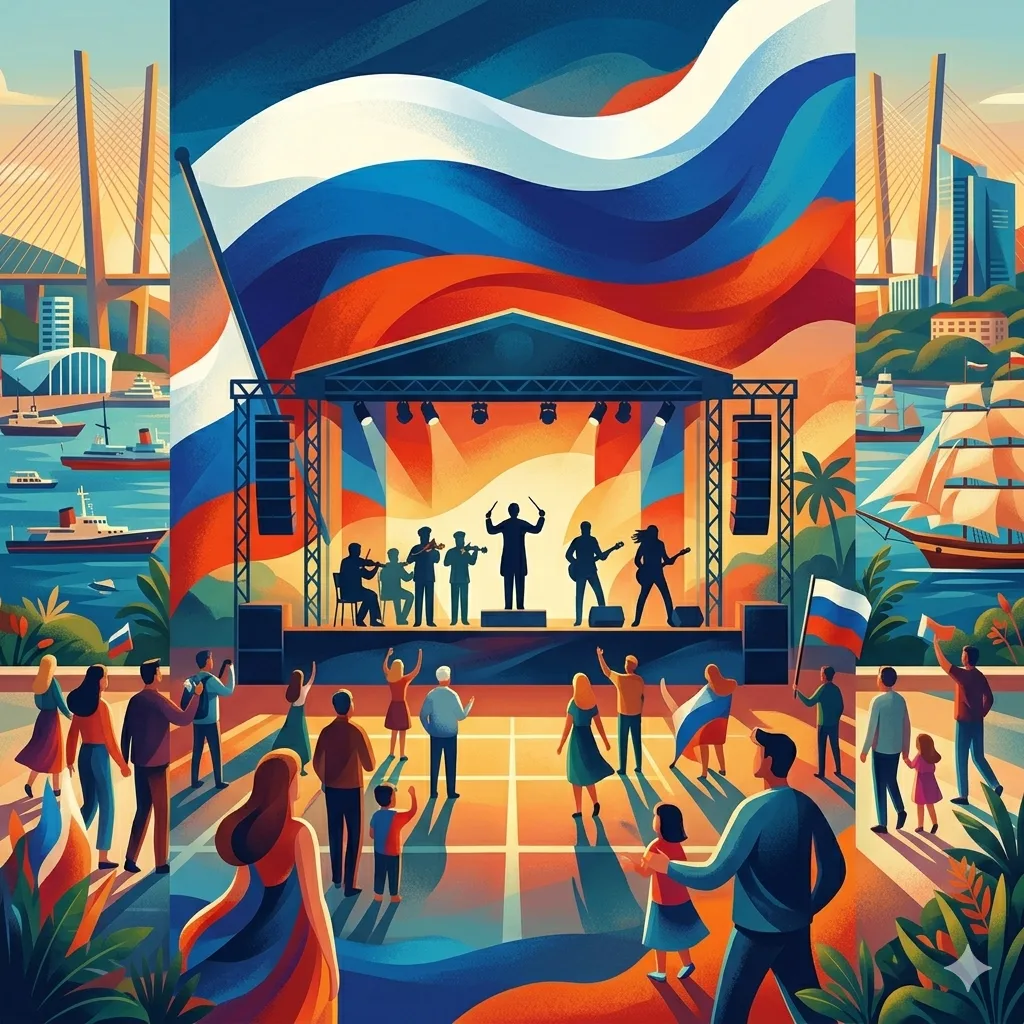 ​🇷🇺 День России на центральной площади Владивостока

​12 июня главная площадь города станет центро