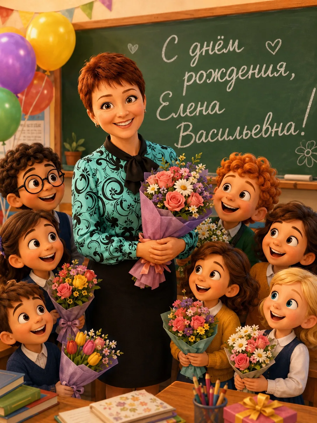 Дорогая Елена Васильевна!

Примите самые искренние поздравления с днём рождения!

Сегодня хочется по