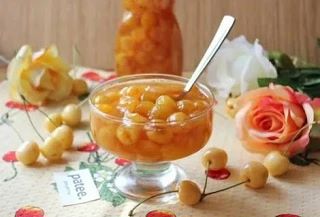 ВАРЕНЬЕ ИЗ БЕЛОЙ ЧЕРЕШНИ С АПЕЛЬСИНОВЫМ СОКОМ