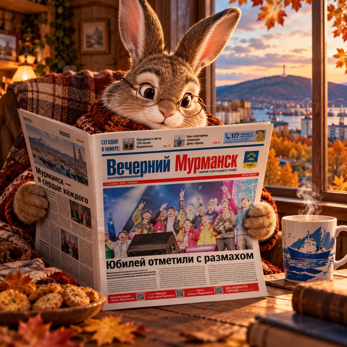 🐰 Пока кто-то ещё восстанавливается после празднования, зайчик уже изучил свежий «Вече...