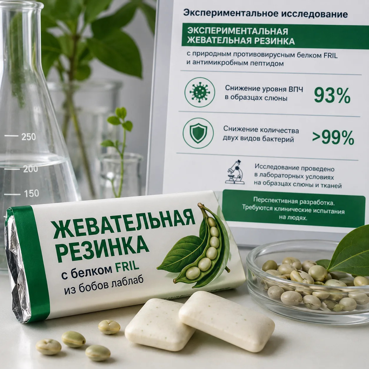 Жвачка, которая может связывать ВПЧ?