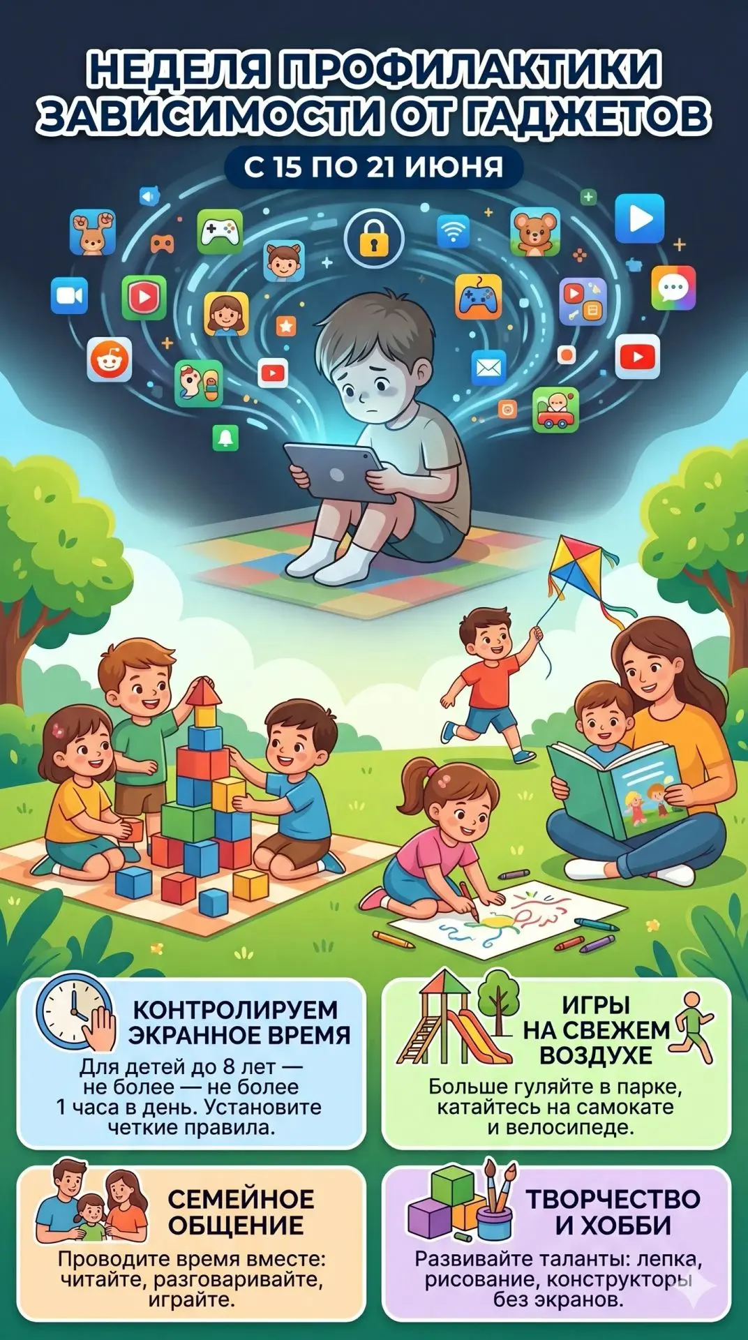 📱Часы перед экраном бьют по здоровью детей!
