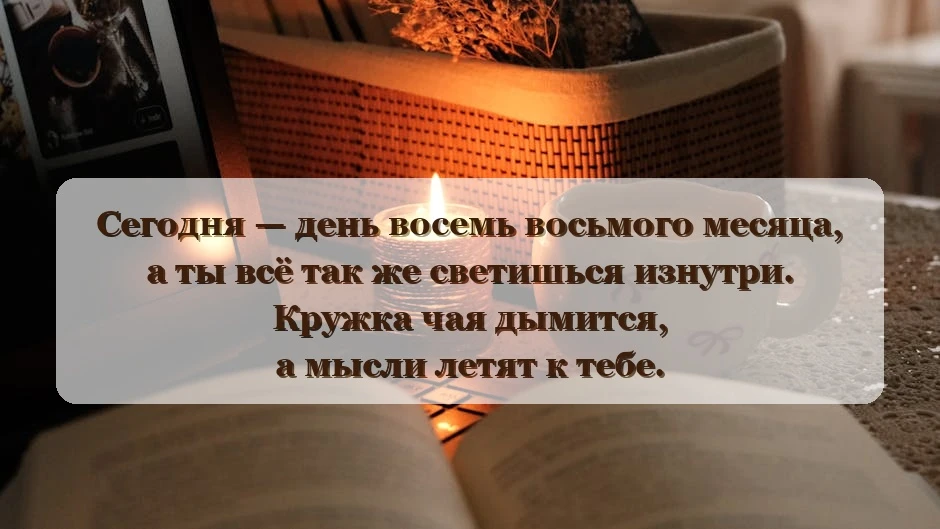 Перешлите открытку подруге — пусть и у неё вечер будет тёплым 💌