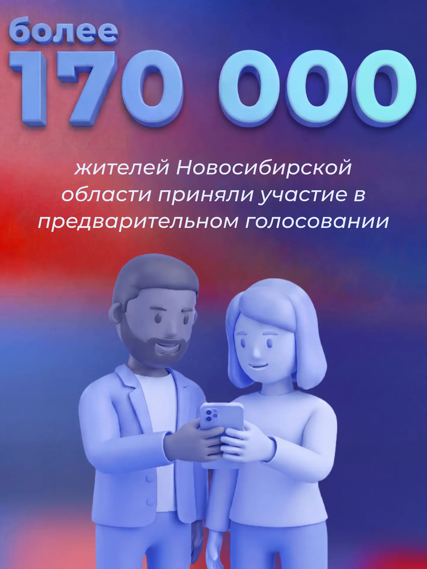 Более 170 тысяч жителей Новосибирской области приняли участие в предварительном голосов...