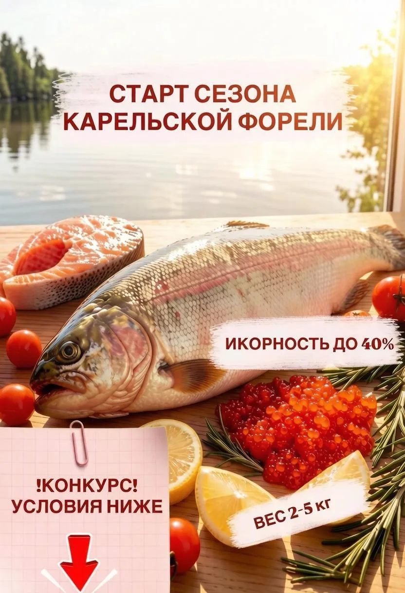 🎣Старт сезона Карельской форели!