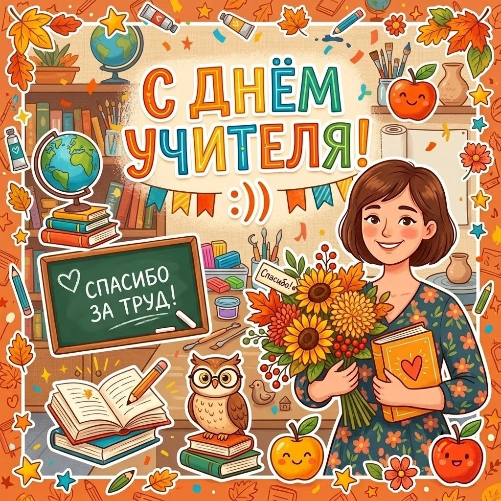 🍂 С Днём учителя! 🍁❤️