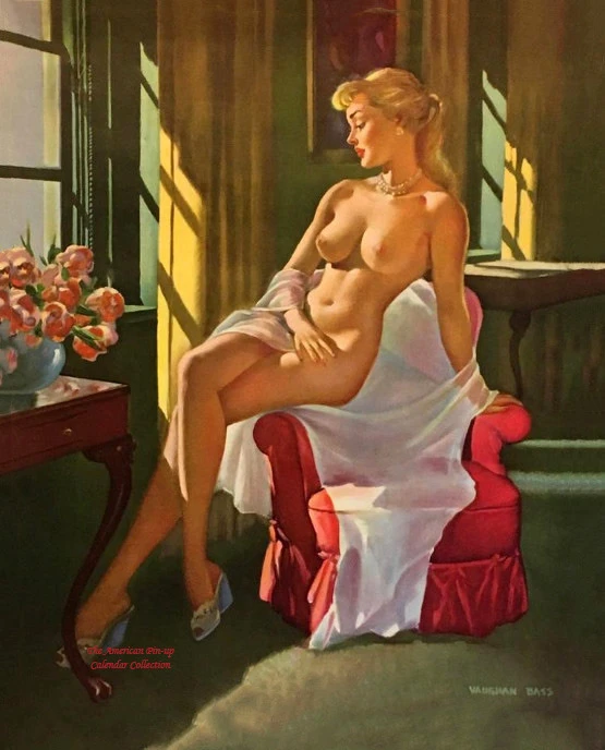Воган Басс — «Отражения» — иллюстрация для календаря 1955 года — Shaw-Barton.