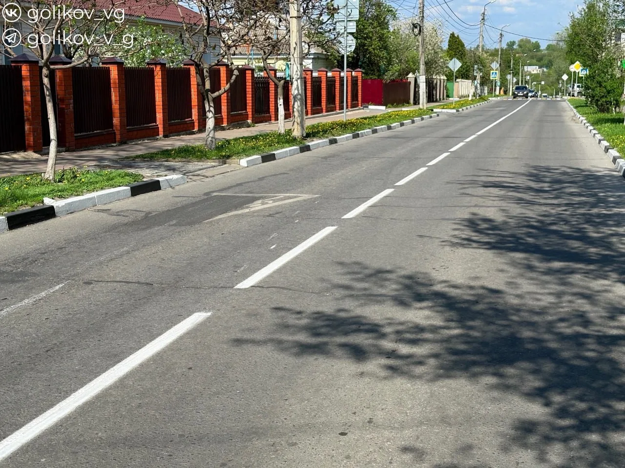 В Губкине обновляют дорожную разметку 🛣  Глава окружной администрации Василий Голиков сообщил, что в