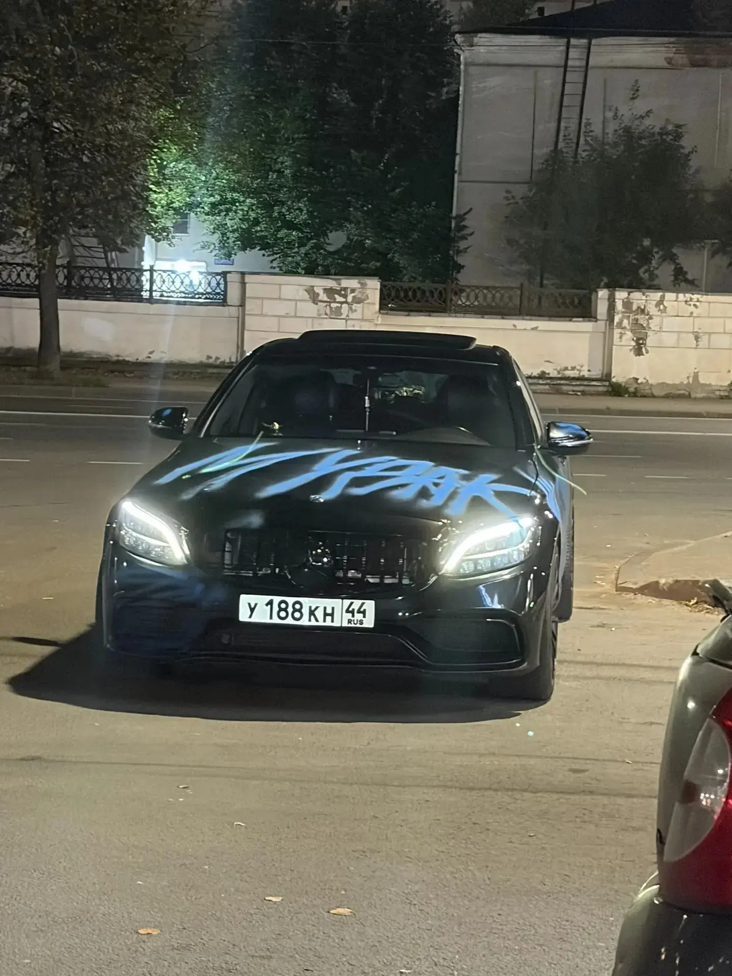 Наверное на АЗС без очереди заехал)