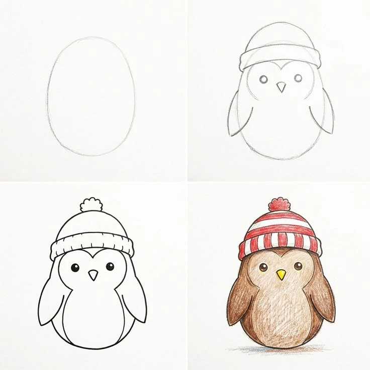 #пингвин #рисунокпингвина #нарисоватьпингвина #рисование